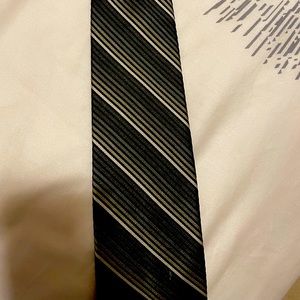Mens striped Green Neck Tie